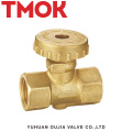 DN10 brass nickle plating horizontal gas valve